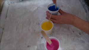 Tiefgrund brauchst du nur auf die stellen streichen wo die farbe ab ist.die andere fläche würde den tiefgrund auch nicht aufnehmen bzw. 67 Anleitung Deutsch Farben Mischen Mit Vinylkleber Anfanger Acrylgiessen Pouring Youtube