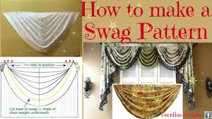 Curtain swags can be hung in many different ways but typically are loosely draped over a we offer you the most competitive solutions for your curtains and blinds; How To Make A Swag Pattern Youtube