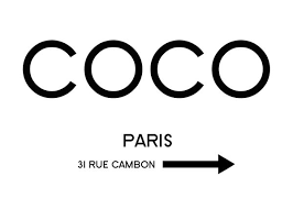 While it doesn't use the negative space as well as. Purchase Coco Chanel Rue Gambon Poster Online Dearsam Com