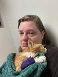 Waffle the cat's superhero impression