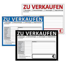 Zum anzeigen und ausdrucken wird der kostenlose adobe reader benötigt. Kfz Verkaufsschilder Din A4 Beidseitig Bedruckt Auto Pkw Preisschild Fahrzeug Ebay
