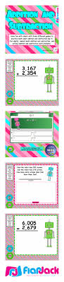 Multi Digit Addition And Subtraction Smart Board Game Math Word Problems Teaching Math Math Work