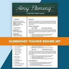 Resume.io offers a variety of teacher resume templates for all types of positions: A Simple Creative Design Elementary Teacher Resume Template Is Fully Editable On Ms Word Th Elementary Teacher Resume Teaching Resume Teacher Resume Template