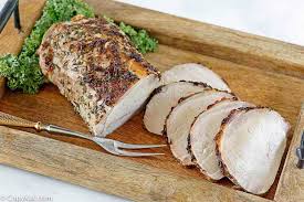 roasted pork loin with garlic and rosemary