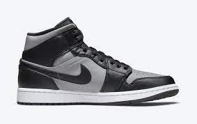Novo Lancamento Air Jordan 1 Mid Black Red Grey Vox Sneakers