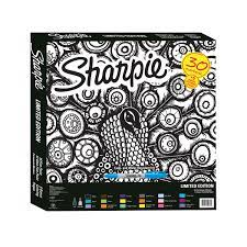 Limited edition sharpie coloring pages. Sharpie Permanent Marker Limited Edition Set Exclusive Color Assortment Plus 6 Bonus Coloring Sheets 36 Count Walmart Com Walmart Com