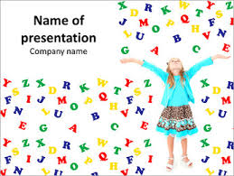 It works well for education, learning, or studying academic poster. Girl Under Alphabet Rain Powerpoint Template Backgrounds Google Slides Id 0000011417 Smiletemplates Com