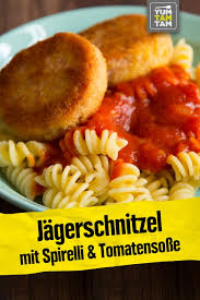 Jagerschnitzel Mit Spirelli Tomatensosse Jagerschnitzel Rezept Jagerschnitzel Jagerschnitzel Ddr
