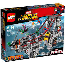 Lego Marvel Super Heroes Spider Man Web Warriors Ultimate Bridge Battle 76057 Toys R Us Australia Lego Spiderman Spider Man Web Warriors Lego Super Heroes