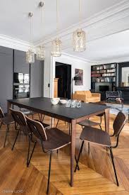 Cuisine Ouverte Sur Salle A Manger Et Salon Renovation Par L Agence Caroline Andreoni Salle A Manger Et Salon Cuisines Dans Salon Relooking Salle A Manger