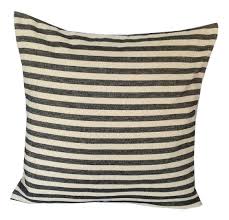 Black And White Striped Pillow Cover Home Decor Vintage Inspired Black And Cream Stripes Pillow Cover 26 Inches Decorative House Decor Euro Shams Vintage Pillows Stripe Pillow Pillows