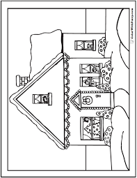 Click on any of the previews to get the print page. Christmas House Coloring Sheet