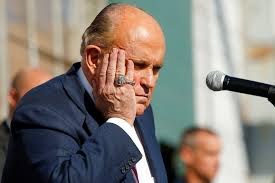 Jun 25, 2021 · rudy giuliani, the former personal lawyer for former president donald trump who once held one of the legal profession's most prestigious jobs, was suspended thursday from practicing law in new. Rudy Giuliani Is A Mess The Washington Post