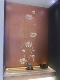 Consider a design that comes equipped with ample storage for pooja samagri. Mural For Entrance Foyer Foyer Design Pooja Room Design Pooja Room Door Design