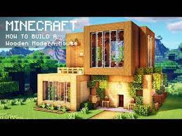 Rated 4.2 from 19 votes and 1 comment. Minecraft How To Build A Wooden Modern House Youtube Minecraft Interior Design Easy Minecraft Houses Cute Minecraft Houses