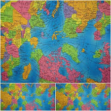 Der weltkartenatlas ist eine großartige informationsquelle über länder in der welt. Baumwollstoff Weltkarte Atlas Landkarte Meterware Ab 50cm Baumwolle Cotton Kinderstoff Erde Die Nahzwerge Est 2010