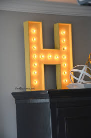 I made my own typography inspired light up sign with this easy and fast light up letters diy. Diy Lighted Sign The Idea Room