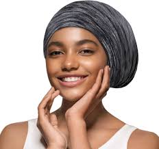 iCooBreeze Satin Hair Bonnet for Sleeping, Silky Satin Lined Sleep Cap for  Women and Men, Night Hair Wrap for Curly Hair, Heather Black, M-L : Buy  Online at Best Price in KSA -