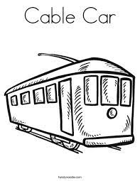 Give your child a fun lesson in foreign phonics! Cable Car Coloring Page Twisty Noodle