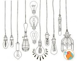 Black And White Light Bulb Clip Art Hand Drawn Mountain Clip Art Nature Outdoor By Fishscraps On Etsy Bullet Journal Inspiration Sketch Book Bullet Journal Doodles