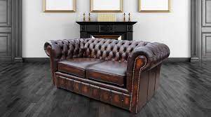 Maybe you would like to learn more about one of these? Chesterfield London 2 Seater Antique Brown Leather Sofa Settee Offer Designersofas4u Antique Brown Leather Chesterfield Sofa