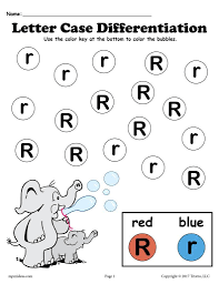 Letter R Do A Dot Printables For Letter Case Differentiation Practice Letter R Activities For Kindergarten Preschool Letters Letter R Activities