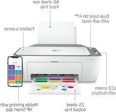 The output tray holds only 25 sheets of plain paper, while the input tray holds only 60 sheets, which means you'll refill often. Hp Deskjet 2755 All In One Printer