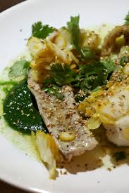 Sole Sauce Vierge A La Main De Bouddha Et Au Gingembre Beau A La Louche Alimentation Sauce Vierge Cuisine Et Boissons