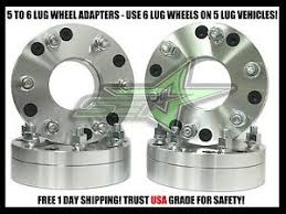 4 wheel adapters 5x5 to 6x5 5 use 6 lug wheels on 5 lug