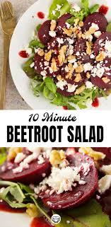 Beetroot Salad With Feta And Walnuts Best Salad Recipes Beetroot Salad Beetroot Recipes