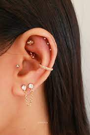 Aesthetic Multiple Tragus Ear Piercing Ideas Skull Bug Earring Studs Hoop Rings Www Impuria Com Pretty Earrings Studs Belly Piercing Jewelry Ear Piercings