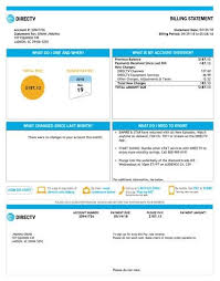 Direct Tv In 2020 Cable Bill Bill Template Bills