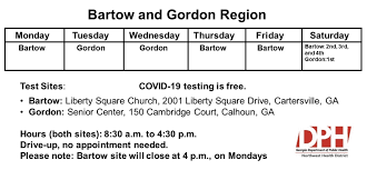 The new location for testing will be: New Free Covid 19 Testing Program For Northwest Georgia Announced Wbhf