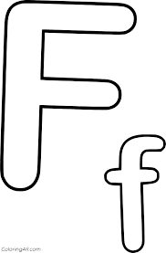 Print english letters for coloring, so that your child learns the language faster! Letter F Coloring Pages Coloringall