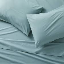 Fitted sheets cover the mattress, the elastic band holds them firmly in right place. Parachute Brushed Cotton Ocean Full Fitted Sheet Reviews Crate And Barrel