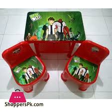 Modern kids furniture set includes a grey square kids table and four grey chairs that will provide years of creative fun. Buy Kids Plastic Table 2 Chairs Set At Best Price In Pakistan