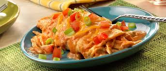 1 can (10 1/2 ounces) campbell's® healthy request® condensed cream of chicken soup. Campbell S Cream Of Chicken Enchiladas