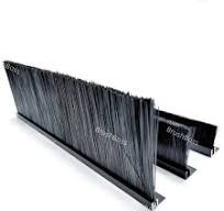 Black Color F Aluminum Profile Door Brush Bristle Strip with ...