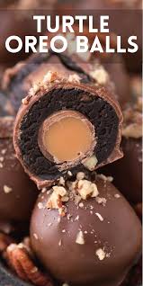 Turtle Oreo Balls Oreo Truffles Recipe Desserts Candy Recipes