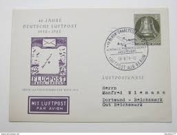Postkarten vorlagen für die rückseite video wo kommt die briefmarke hin. Postkarten Gebraucht 1954 5 Pfg Privatganzsache Mit Sonderstempel
