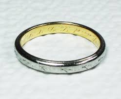 Antique 18k Tiffany Co Gold Wedding Band Gold Engraved Wedding Band Vintage Wedding Ring Two To Wedding Band Engraving Gold Wedding Band Vintage Wedding Band