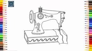 Simple Drawing For Kids How To Draw A Sewing Machine Step By Step Drawing For Kids Easy Drawings For Kids Easy Drawings