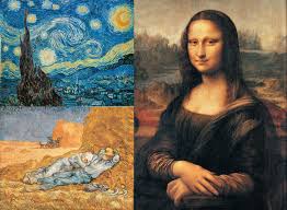 Mona lisa (ml), painter of louvre. Starry Night Van Gogh Mona Lisa Leonardo Da Vinci 3x1000 Pcs Museum Collection Clementoni