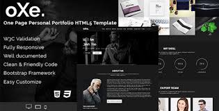 Free html5 templates responsive portfolio. Free Download Oxe One Page Responsive Html5 Dark Personal Portfolio Template