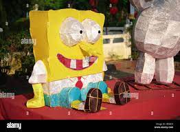 Spongebob squarepants replica decorating the garden at Fo Guang Shan  temple, Jenjarom, Malaysia Stock Photo - Alamy