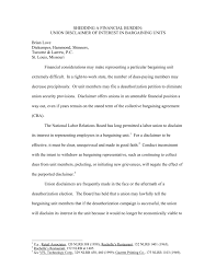 Union Disclaimer Of Interest In Bargaining Units
