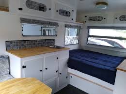 We've got a list of fabulous vintage caravan renovations that will delight you! Vintage Caravan Renovation Twocutekelpies Ben Michelle