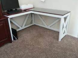 Do you guys remember when i built a modern diy farmhouse dining table a while back and told you how it was built kind of backwards and totally different from a normal dining table? Diy L Shaped Office Desk Novocom Top