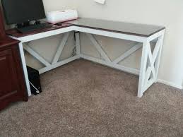 L Shaped Desk Farmhouse Rustic My Hubby Made Me Diy Corner Desk L Shaped Desk Rustic Desk Choose traditional, modern designs or impressive executive desks. diy corner desk l shaped desk rustic desk