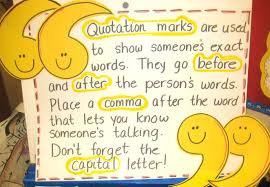 Teaching Quotation Marks Great For Tomorrow S Lesson Writing Anchor Charts Classroom Writing Teaching Writing